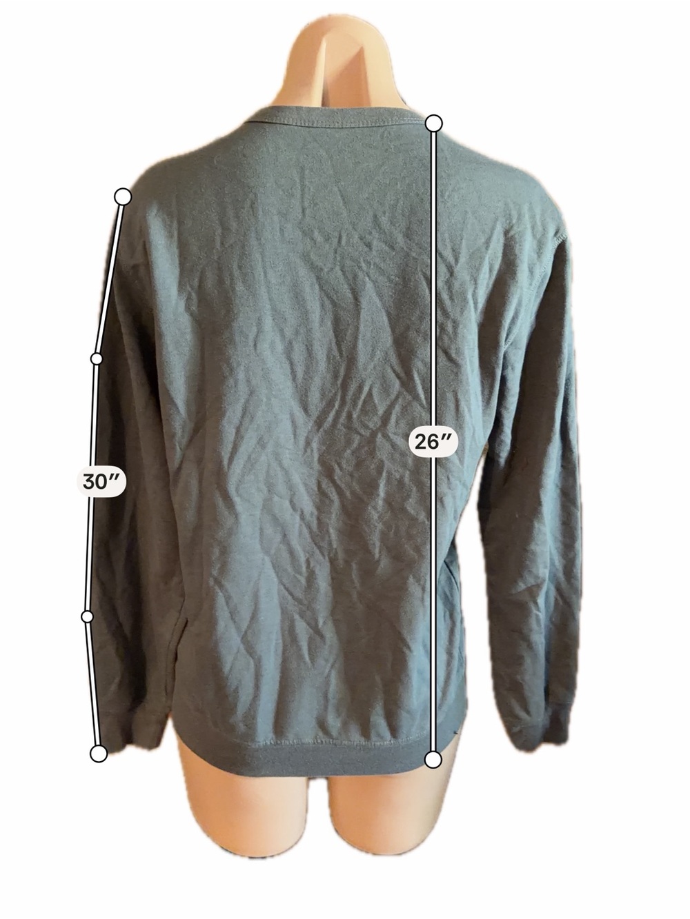 ⁠Disney Parks Womens S Gray Embroidered Mickey Mouse Pullover Sweatshirt Top - Picture 9 of 10